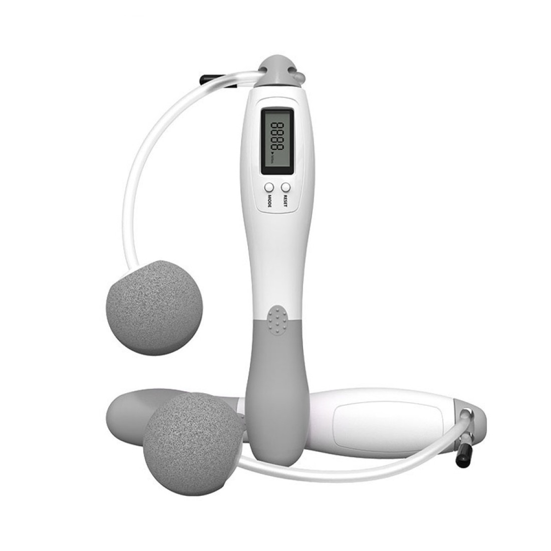 Digital weighted handle cordless jump rope