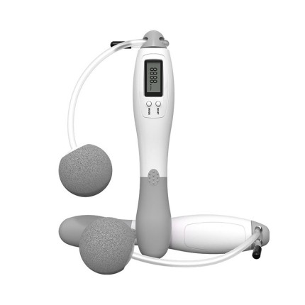 Digital weighted handle cordless jump rope