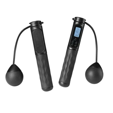 Adjustable speed steel wire wireless skipping rope