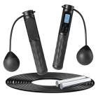 Adjustable speed steel wire wireless skipping rope