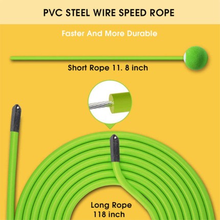 Digital counting adjustable speed cordless skipping rope