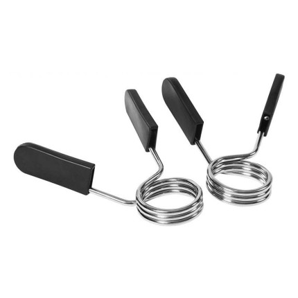 Steel non-slip barbell clamp for strength training