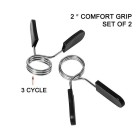 Steel non-slip barbell clamp for strength training