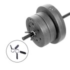 Steel non-slip barbell clamp for strength training