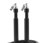 Tangle-free adjustable steel cable jump rope