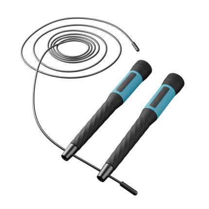 Single person efficient training weighted skipping rope