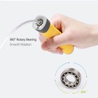 Yellow non-slip handle training skipping rope