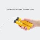 Yellow non-slip handle training skipping rope