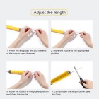 Yellow non-slip handle training skipping rope