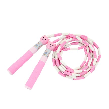 Adjustable length cartoon segmented skipping rope
