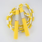 Portable universal adjustable length skipping rope