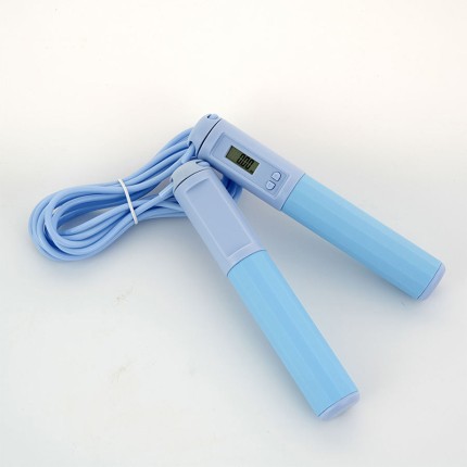 Professional adjustable electronic counting skipping rope