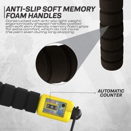 High-quality adjustable digital electronic skipping rope