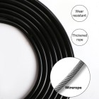 Adjustable speed digital smart skipping rope