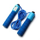 Rubber adjustable length skipping rope