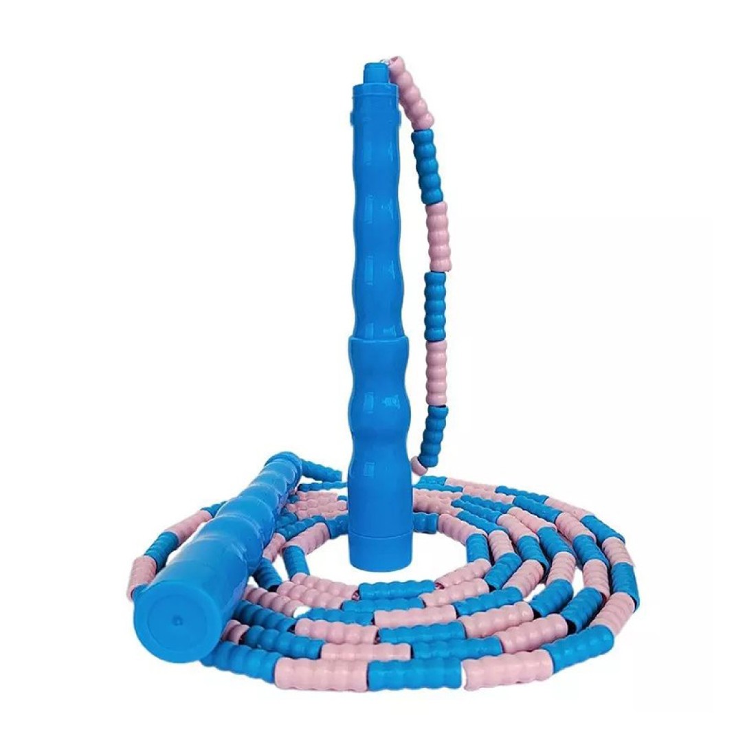 Soft bead pattern knot design skipping rope