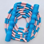 Soft bead pattern knot design skipping rope