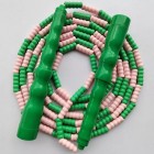 Soft bead pattern knot design skipping rope