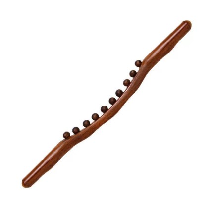 Carbonized wood body massage stick