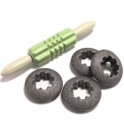 Multifunctional 2-in-1 roller massager