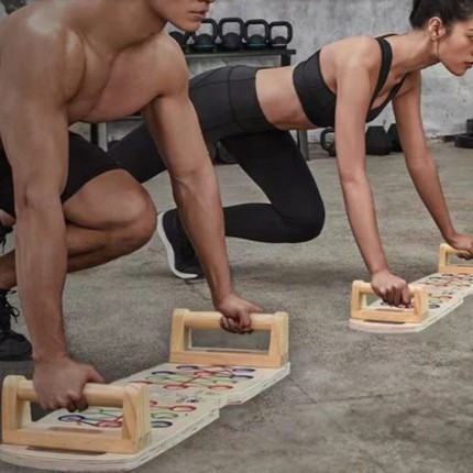 Wooden Folding Push-up Stand