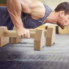 Natural solid wood parallel bar push-up trainer