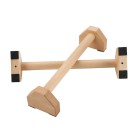 Natural solid wood parallel bar push-up trainer