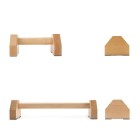 Natural solid wood parallel bar push-up trainer