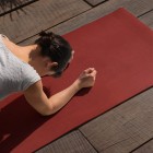 Maroon Premium TPE Printed Yoga Mat