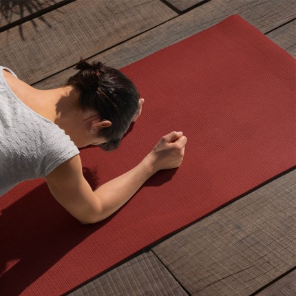 Maroon Premium TPE Printed Yoga Mat