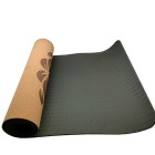 Environmentally friendly natural rubber TPE cork yoga mat