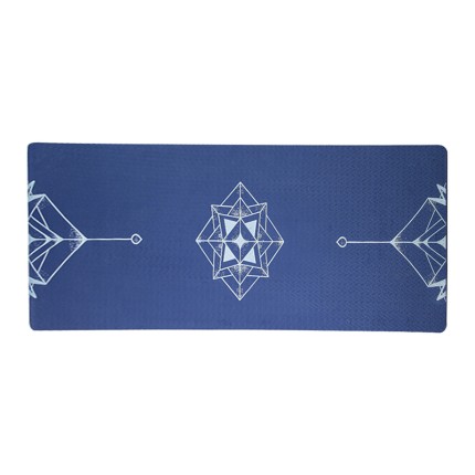 Tranquility Blue Printed Eco-Friendly TPE Yoga Mat