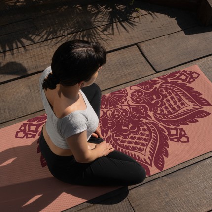 Plant Mandala TPE Yoga Mat