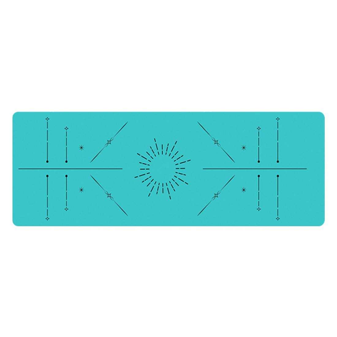 Double-Layer Eco-Friendly Teal Yoga Mat