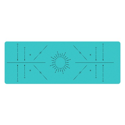 Double-Layer Eco-Friendly Teal Yoga Mat