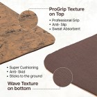 Wood-effect dual-color yoga mat