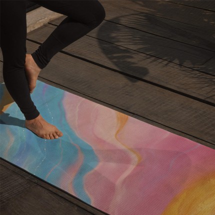Travel-specific non-slip portable yoga mat