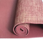 Printed eco-friendly natural jute yoga mat